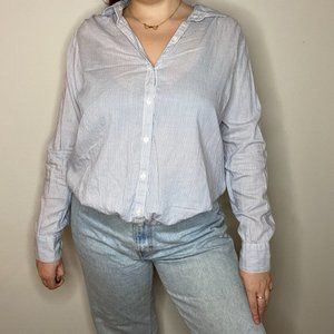 LOFT Striped Blouse